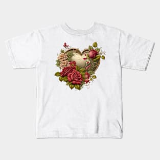 Valentines Day Beautiful Heart Kids T-Shirt